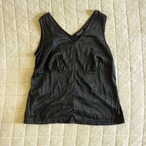 Lane Bryant Black Silk Tank Top